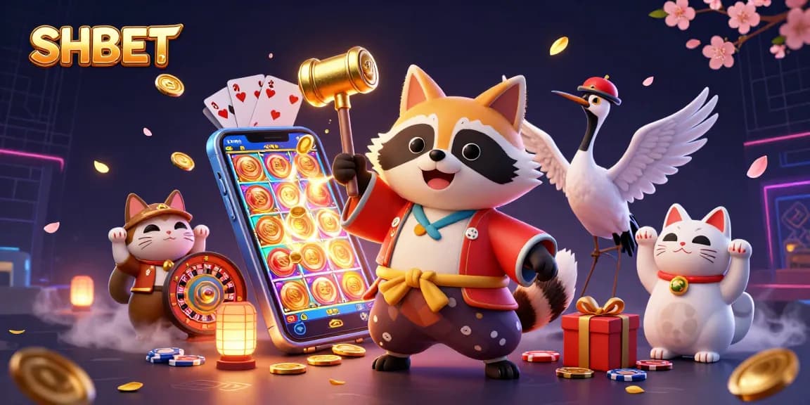 Experience unmatched gaming excitement at SHBET with vibrant characters and dynamic casino elements.