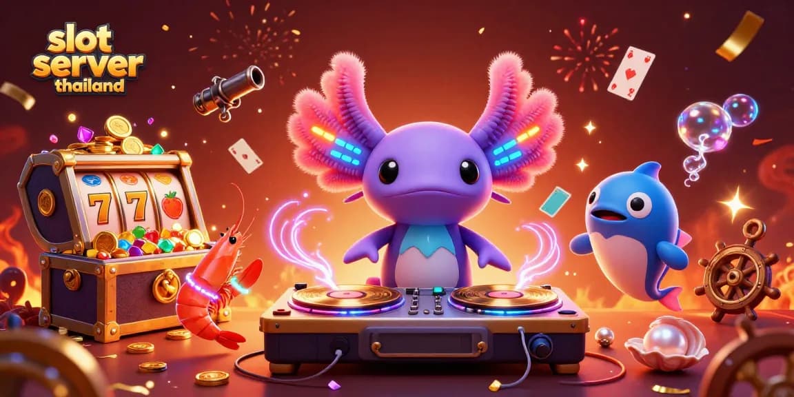 Play exciting slot games at the vibrant slot server thailand with colorful underwater characters.