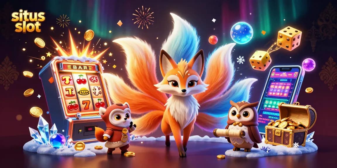 Experience the excitement of situs slot with vibrant colors and dynamic characters celebrating jackpots!