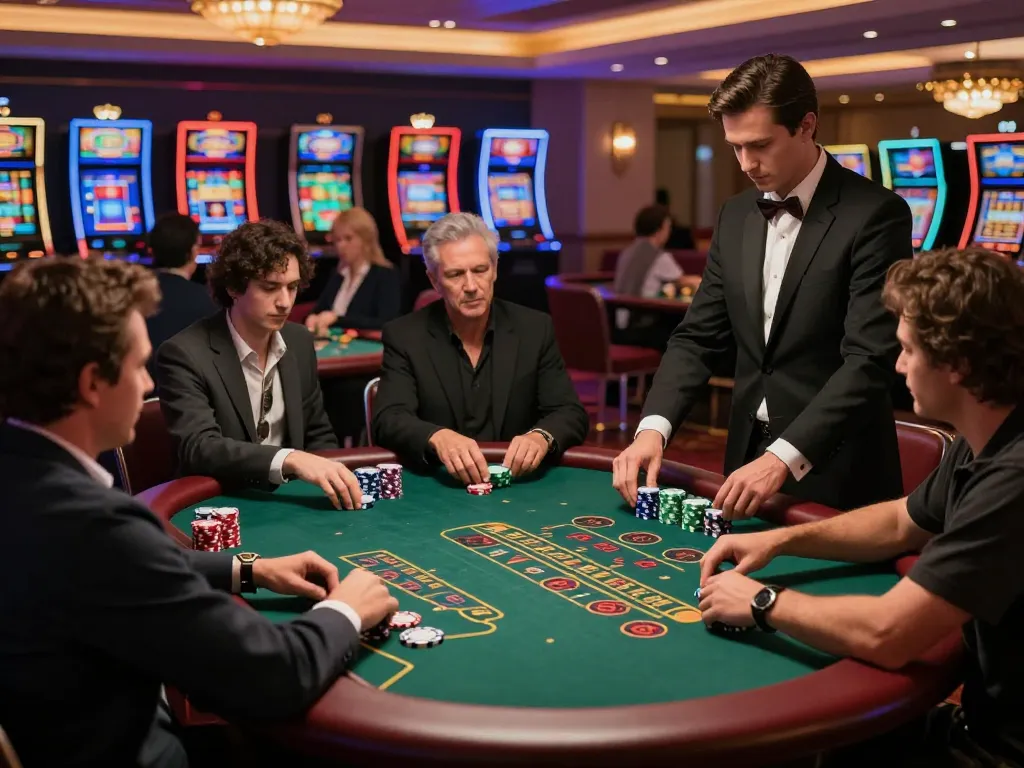 Experience thrilling gameplay at uu88 blackjack tables with players immersed in action and luxury settings