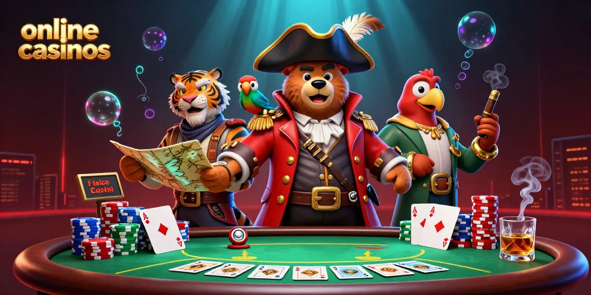 Enjoy the excitement of online casinos with vibrant characters and dynamic gaming elements.