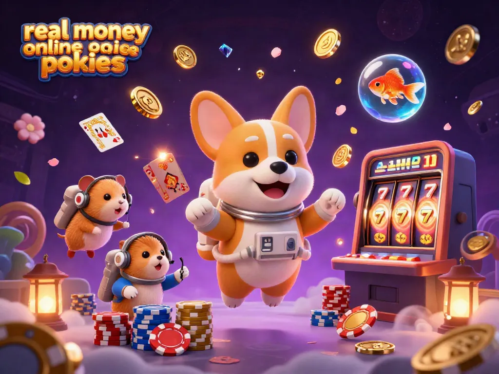 Experience thrilling action in real money online pokies with vibrant characters and casino elements
