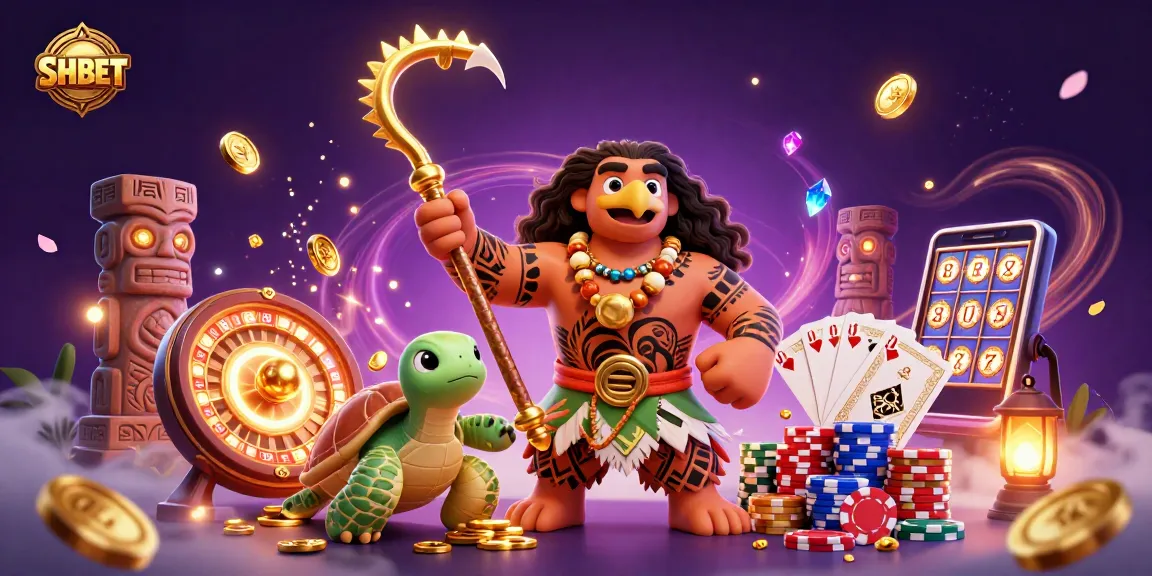 Experience thrilling gameplay at SHBET with colorful casino elements and vibrant characters.