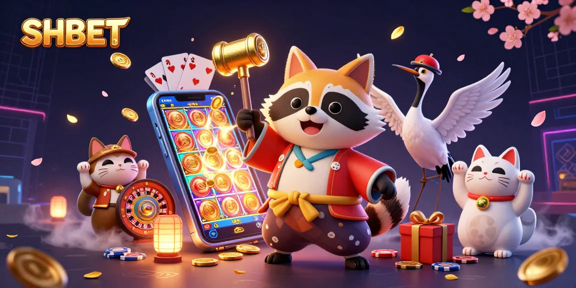 Experience unmatched gaming excitement at SHBET with vibrant characters and dynamic casino elements.