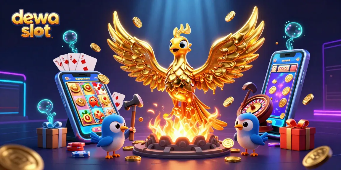 Dewa slot brings excitement with golden phoenix and casino elements in motion!