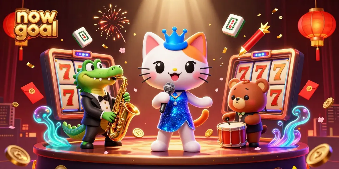 Engage with the now goal cartoon scene featuring lively characters and vibrant casino elements.