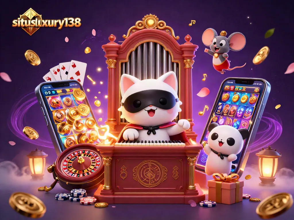 Mainkan situs luxury138 dengan pengalaman kasino menakjubkan di ilustrasi digital 3D ini.