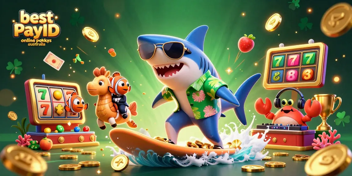 Experience the thrill of the best PayID online pokies Australia with vibrant 3D casino characters.