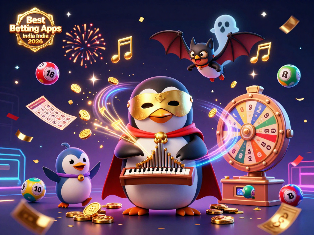 Experience the ultimate entertainment with Best Betting Apps India 2026 in this vibrant casino illustration.