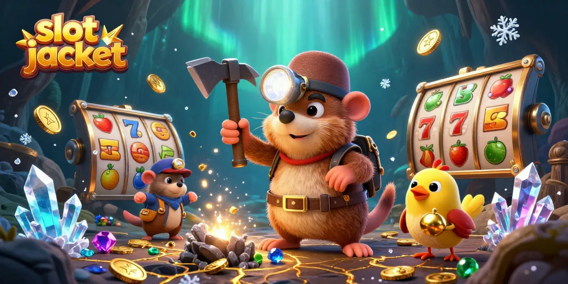 Experience the thrill of hitting a slot jackpot in this vibrant 3D gaming scene.