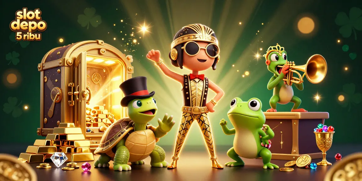 Play thrilling slot depo 5 ribu and uncover treasures in a vibrant 3D casino celebration