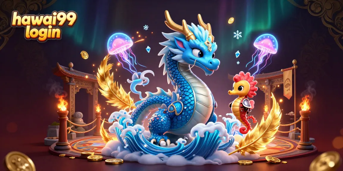 Enjoy a captivating view of hawai99 login featured with a vibrant casino-themed scene.