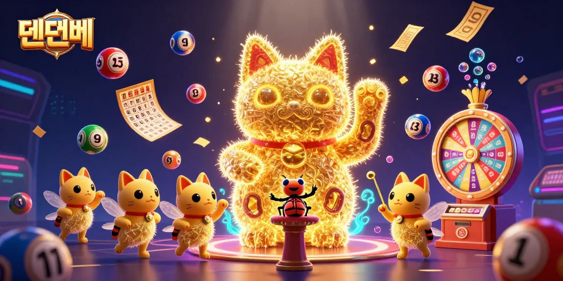 Experience thrilling gameplay with 텐텐벳 in this vibrant and dynamic casino-themed illustration.