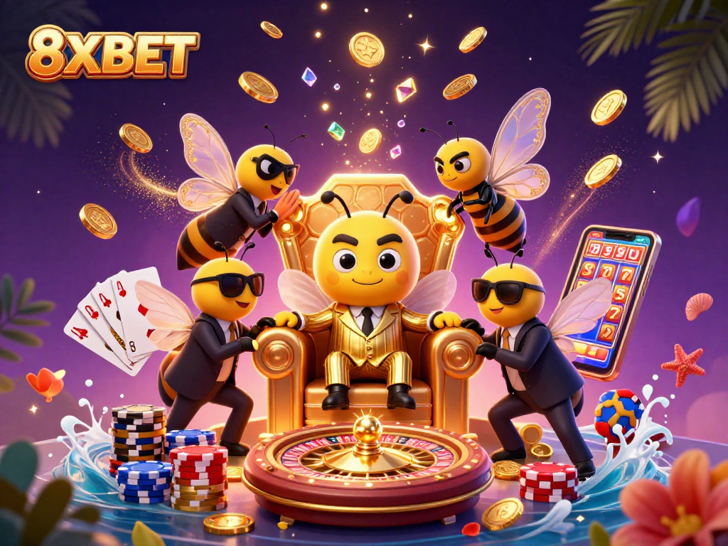 Experience thrilling gaming action at 8XBET with captivating visuals and engaging elements.