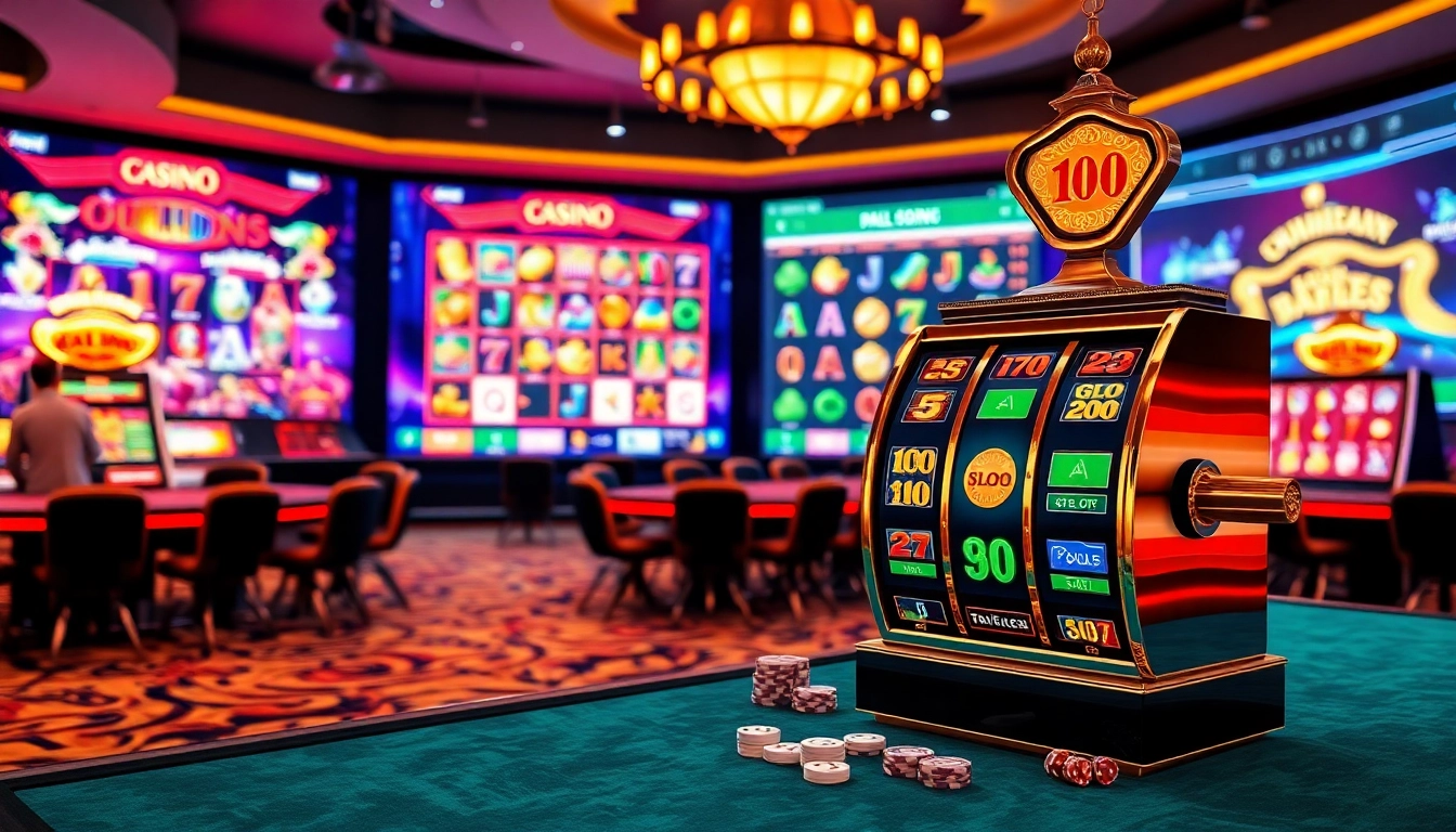 Experience the thrill of qqmacan slot at a luxurious casino with elegant design and vibrant atmosphere.