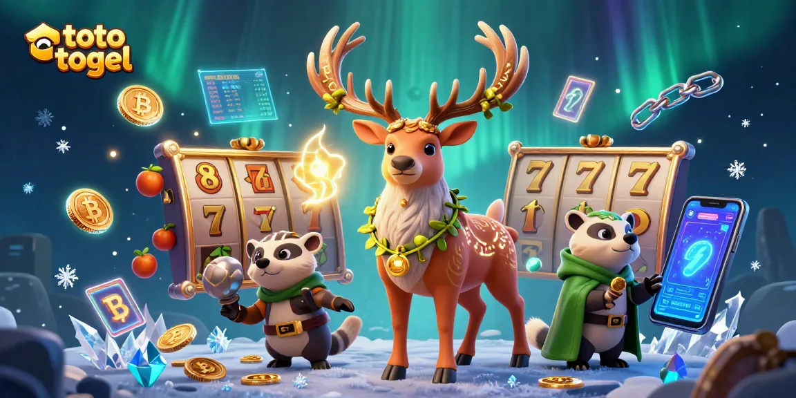 Engage with the thrilling world of toto togel featuring a Celtic druid stag and slot elements