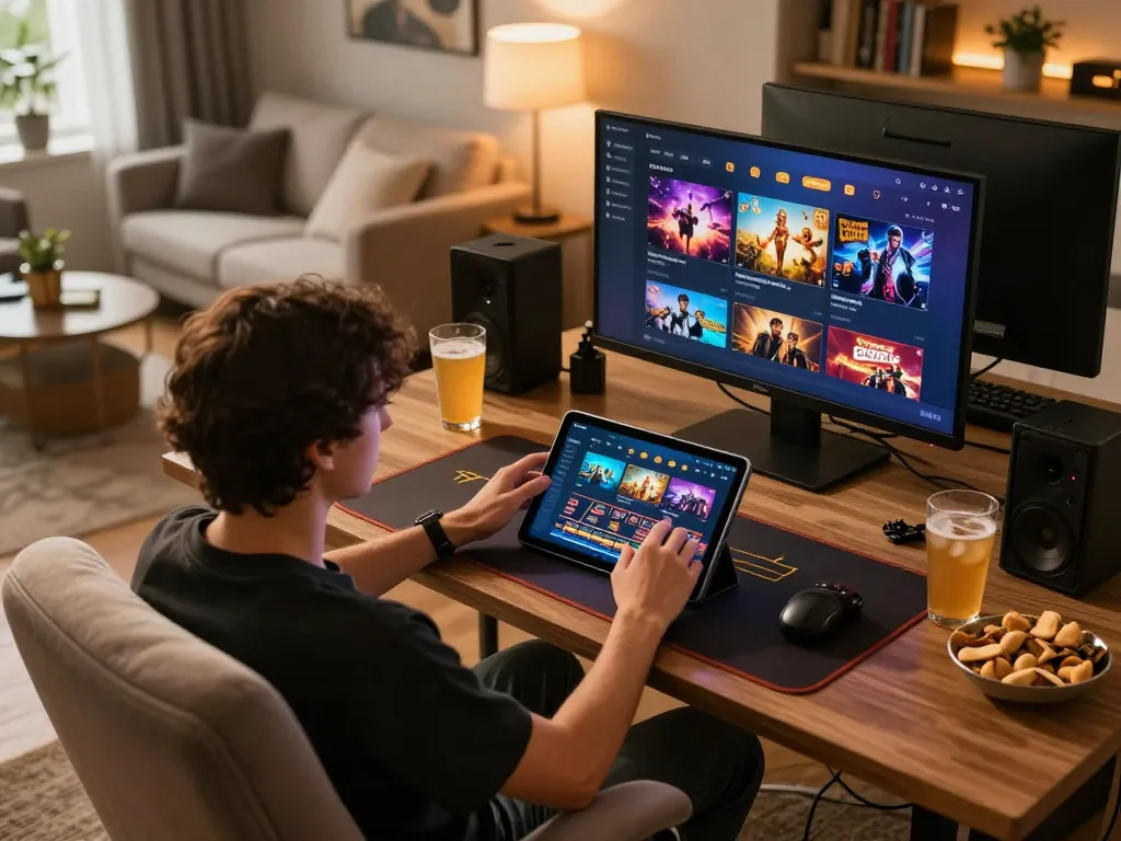 Engaging gameplay at J188 online casino on a tablet, showcasing user-friendly interface.