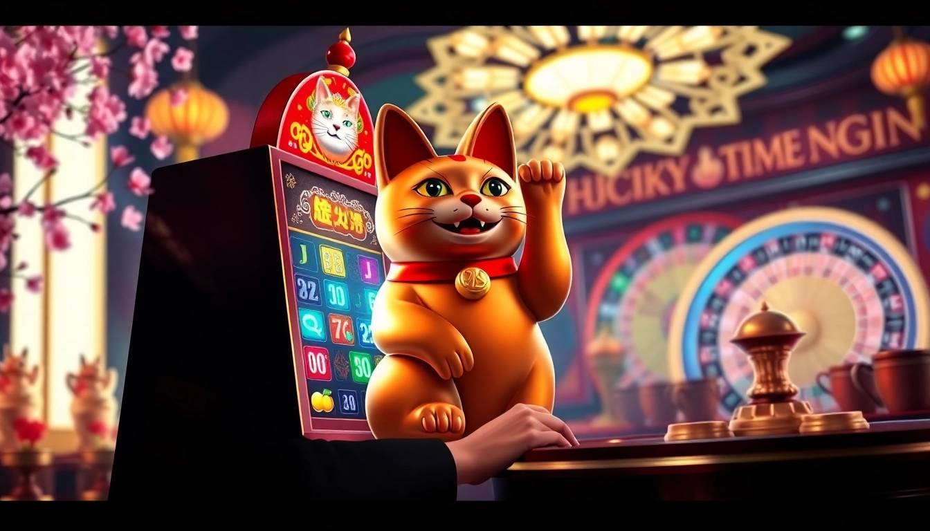 Play the exciting Lucky Neko PG Soft โบนัสเยอะ slot game with vibrant colors and engaging gameplay.