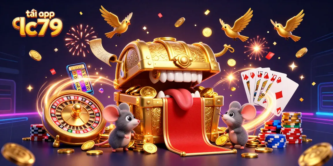 Trải nghiệm tải app lc79 với hình ảnh các nhân vật 3D trong casino đầy màu sắc.