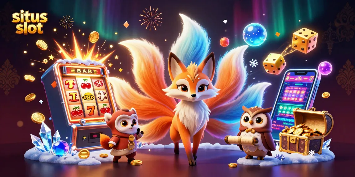 Experience the excitement of situs slot with vibrant colors and dynamic characters celebrating jackpots!