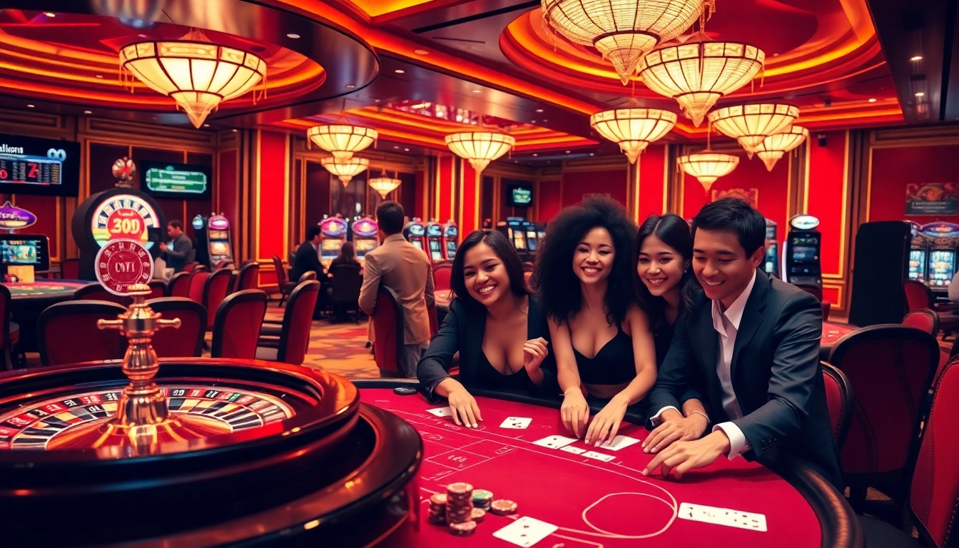 Experience exciting games at ok fun casino, showcasing vibrant slot machines and thrilling poker tables.