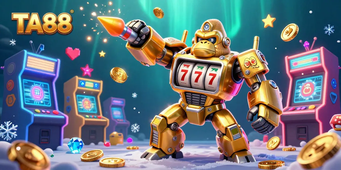 Experience exhilarating gaming at TA88 with a vibrant 3D casino scene showcasing unique characters and energetic visuals.