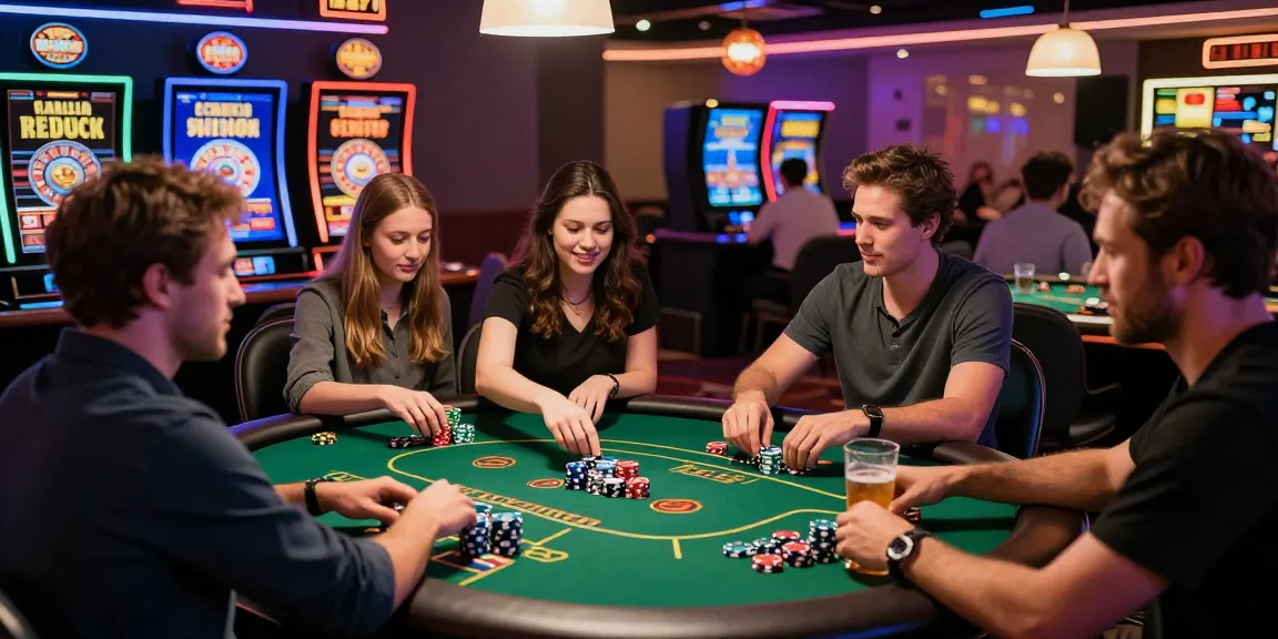 Engaged players at a vibrant credit card casino showcasing games like poker and slots at https://cullengolfclub.co.uk.