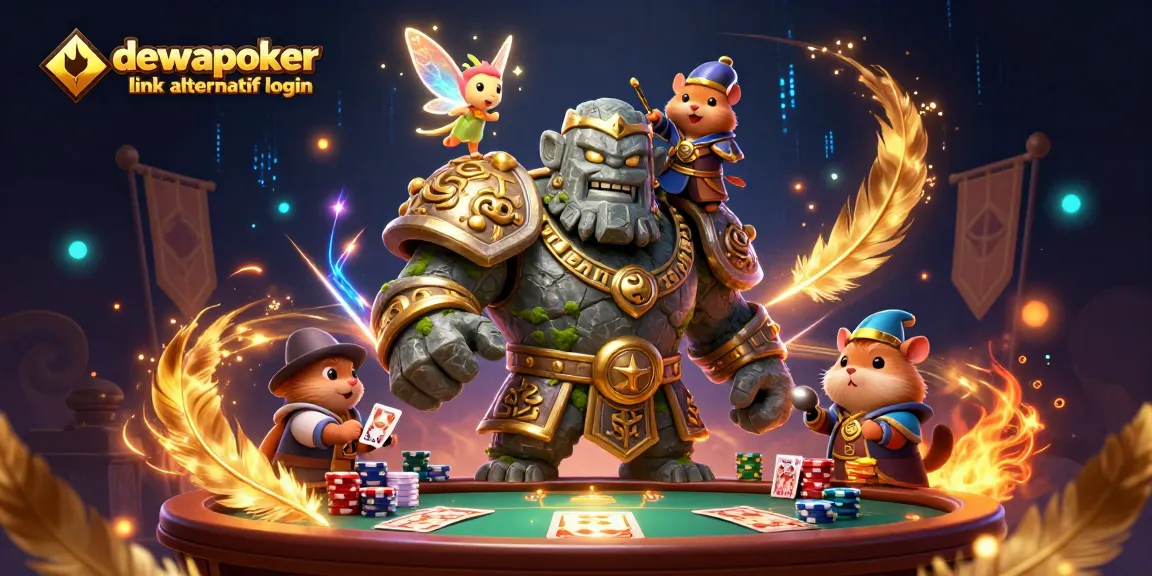 Engage in thrilling gameplay at dewapoker link alternatif login, surrounded by magic and adventure.