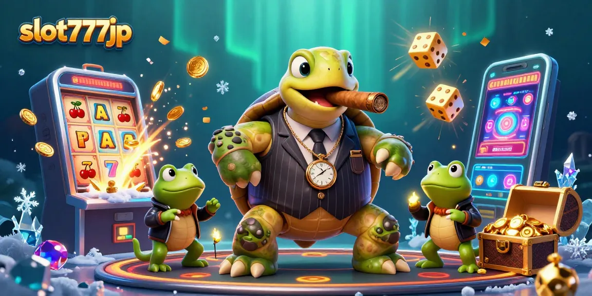Engage with slot777jp, experiencing thrilling gameplay in a vibrant casino scene.