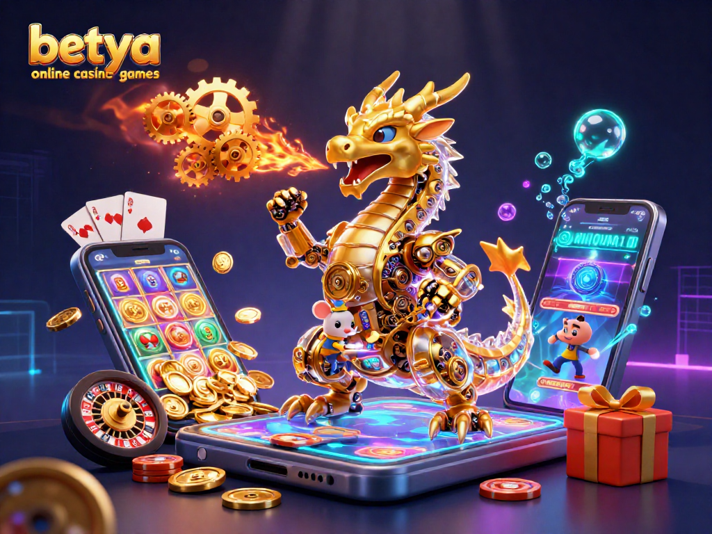 Engage with betya online casino games featuring an epic dragon and dynamic gaming elements.