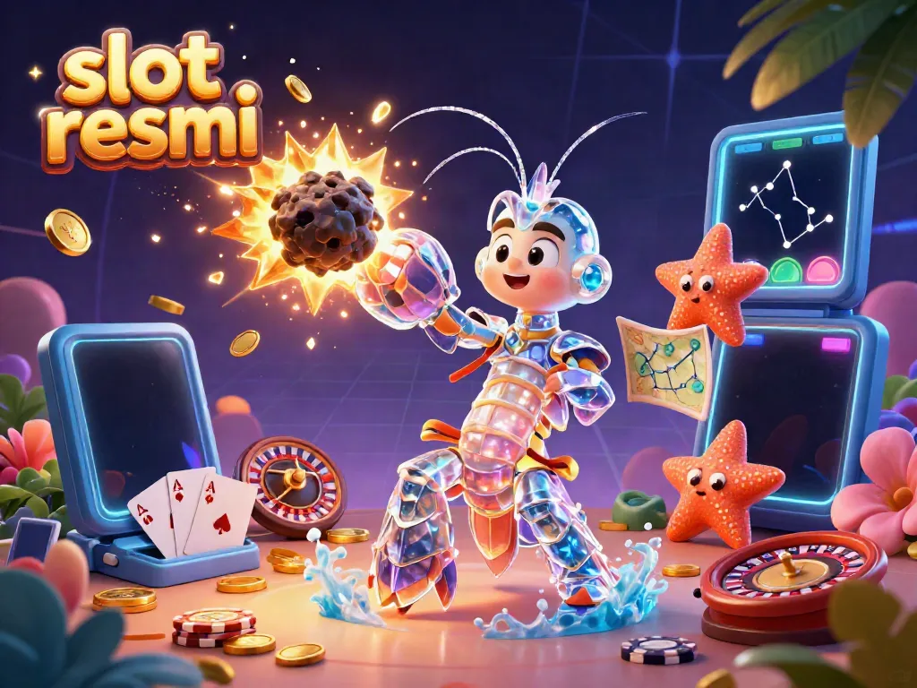 Experience winning action with slot resmi as a mantis shrimp hero fights through an asteroid shower.