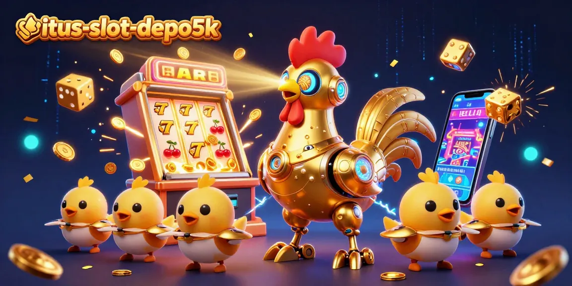Experience the excitement of jackpots with situs-slot-depo5k featuring vibrant characters and dynamic casino elements.