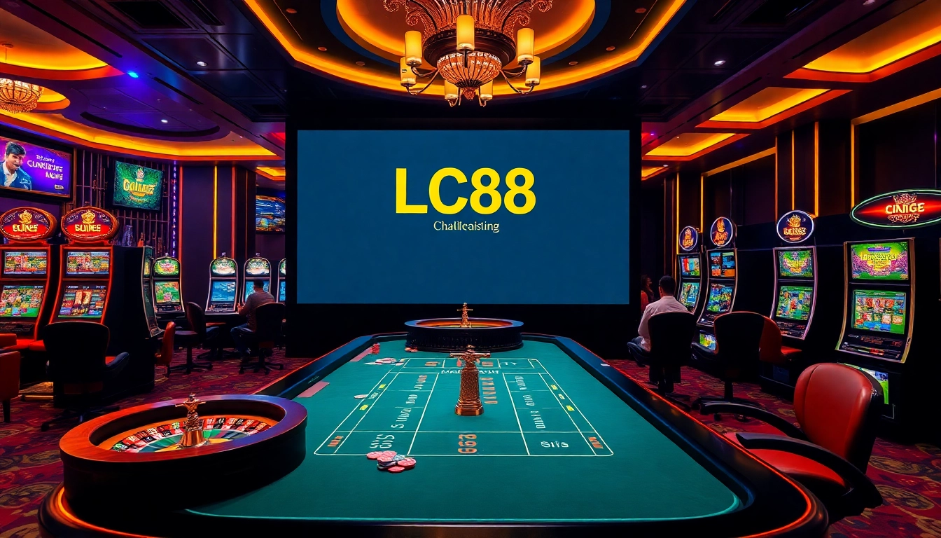 Engage in exciting gameplay at LC88 with vibrant casino games and luxurious ambiance.