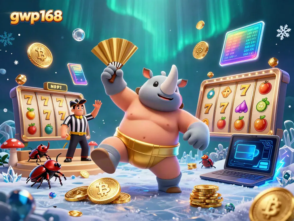 Menyaksikan keahlian juara sumo kumbang di gwp168 saat melemparkan koin emas dalam arena slot.
