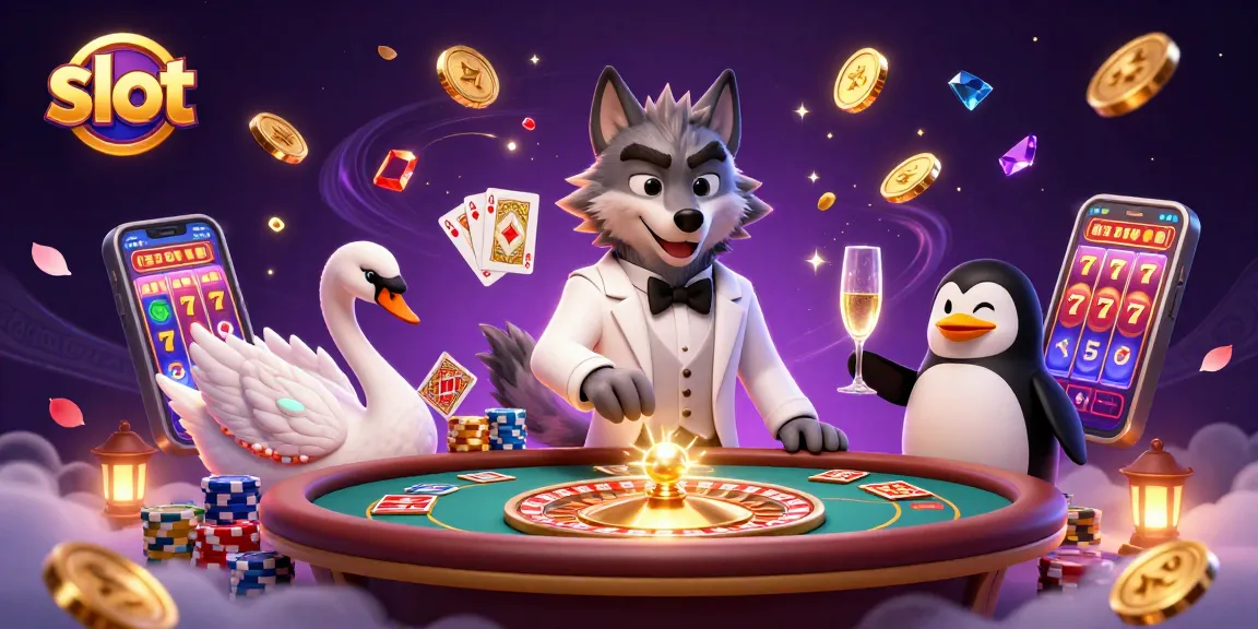 Slot menampilkan serunya permainan dengan karakter kartun 3D dan simbol keberuntungan.