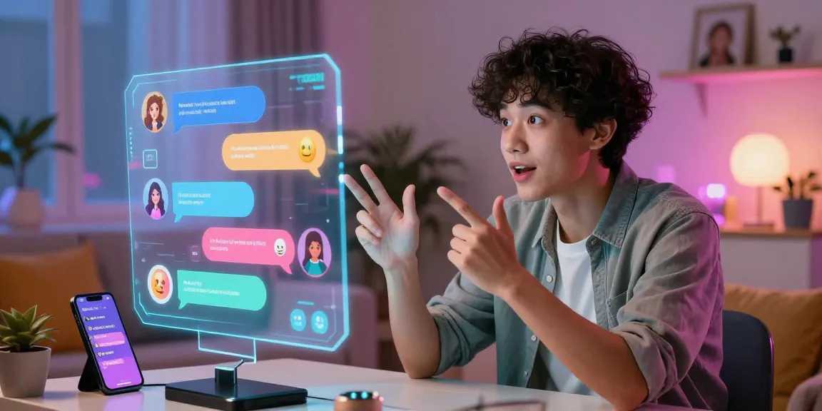 Immersive AI spicy talk experience in a vibrant virtual chat setting.