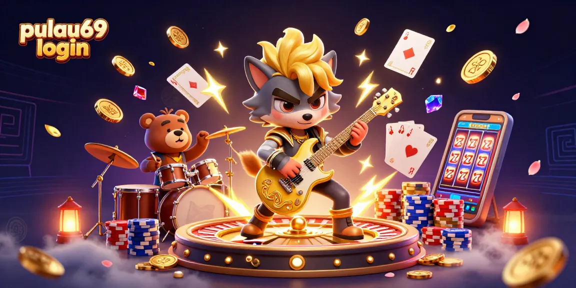 Engage in thrilling gameplay with pulau69 login, showcasing the excitement of slot machines and casino adventures.