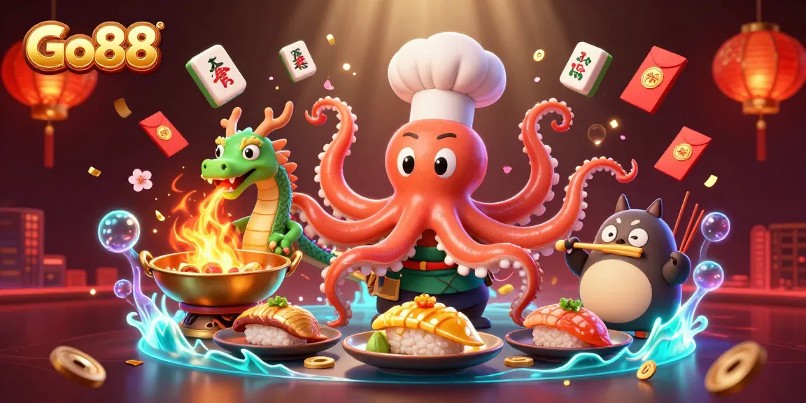 Engage with Go88's vibrant gambling experience while enjoying dynamic 3D illustrations.