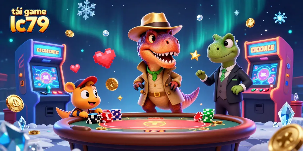 Khám phá tâm điểm tại tải game lc79 với những con khủng long sáng tạo trong một không gian casino sôi động.