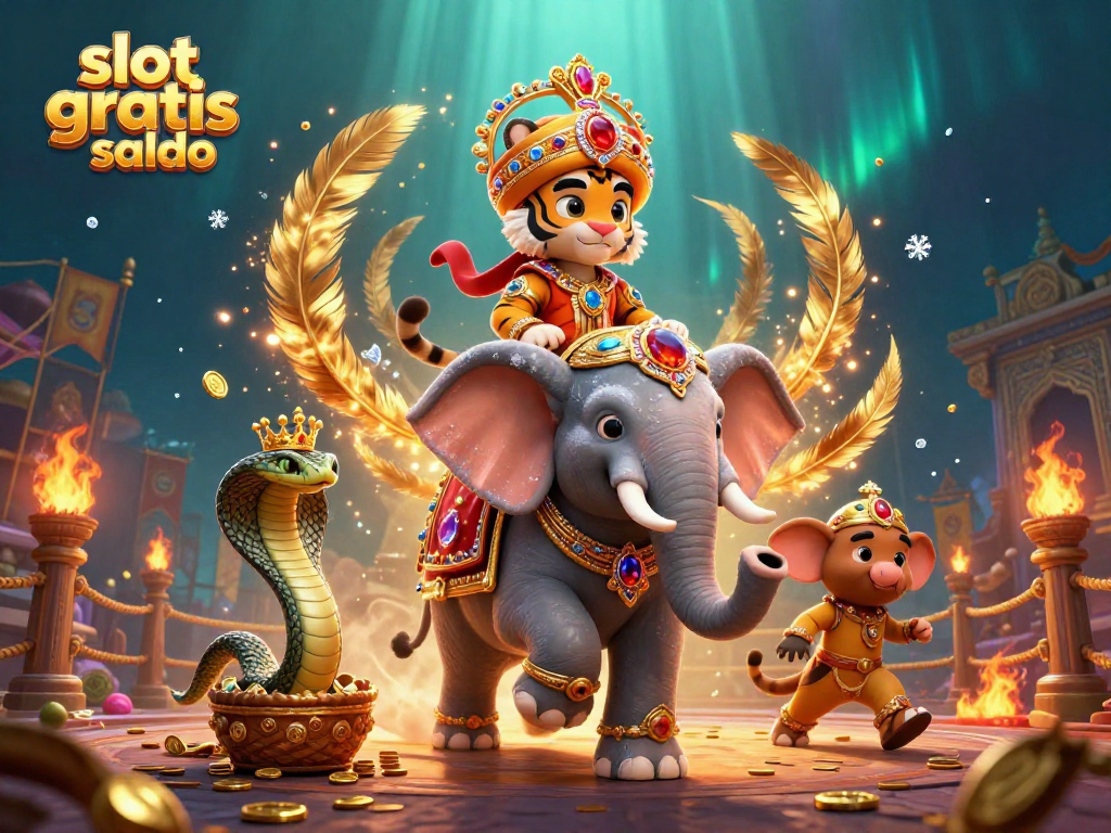 Play and win with slot gratis saldo in an exciting 3D casino adventure featuring treasures and vibrant characters.