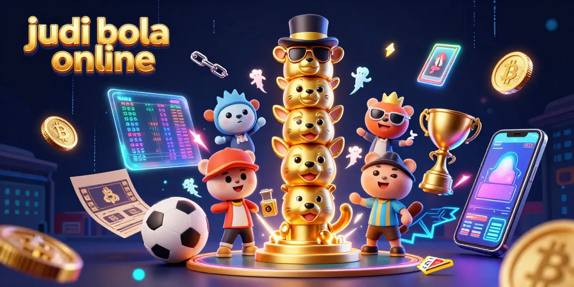 Experience the thrill of judi bola online with dynamic sports betting elements and vibrant digital effects.