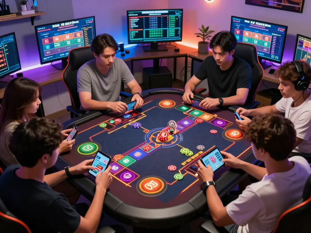 Exciting Xóc Đĩa online gameplay with players engaging in thrilling coin flips and bets.