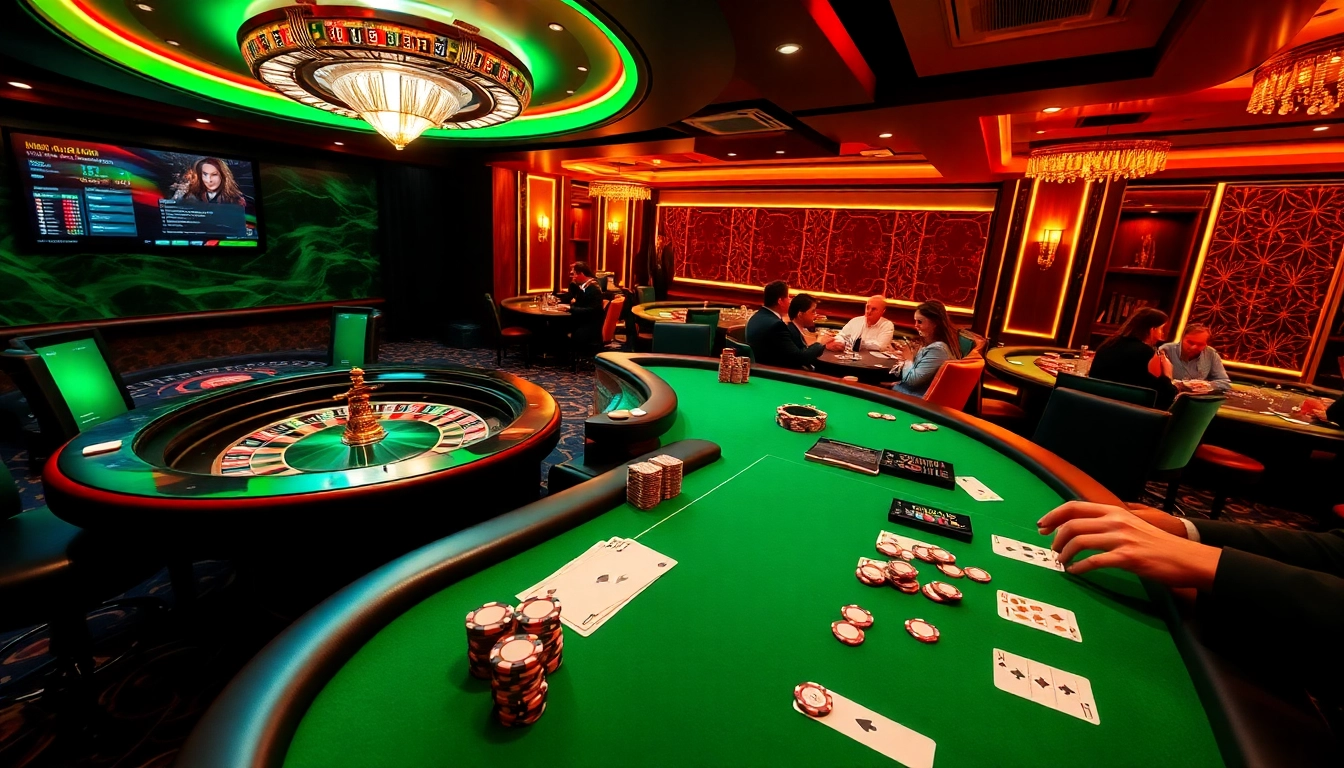 Experience thrilling gameplay at SOIBET with vibrant poker and casino visuals.
