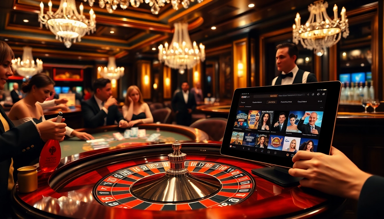 Excitement at the casino with players engaging in games, highlighting https://nh8833.com/ for online betting.
