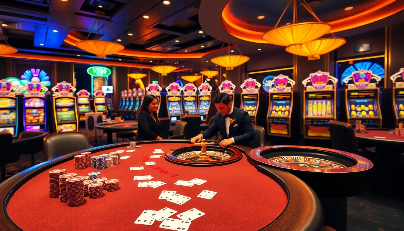 Experience the excitement of Vt88 nhà cái with vibrant casino games and luxury gaming tables.