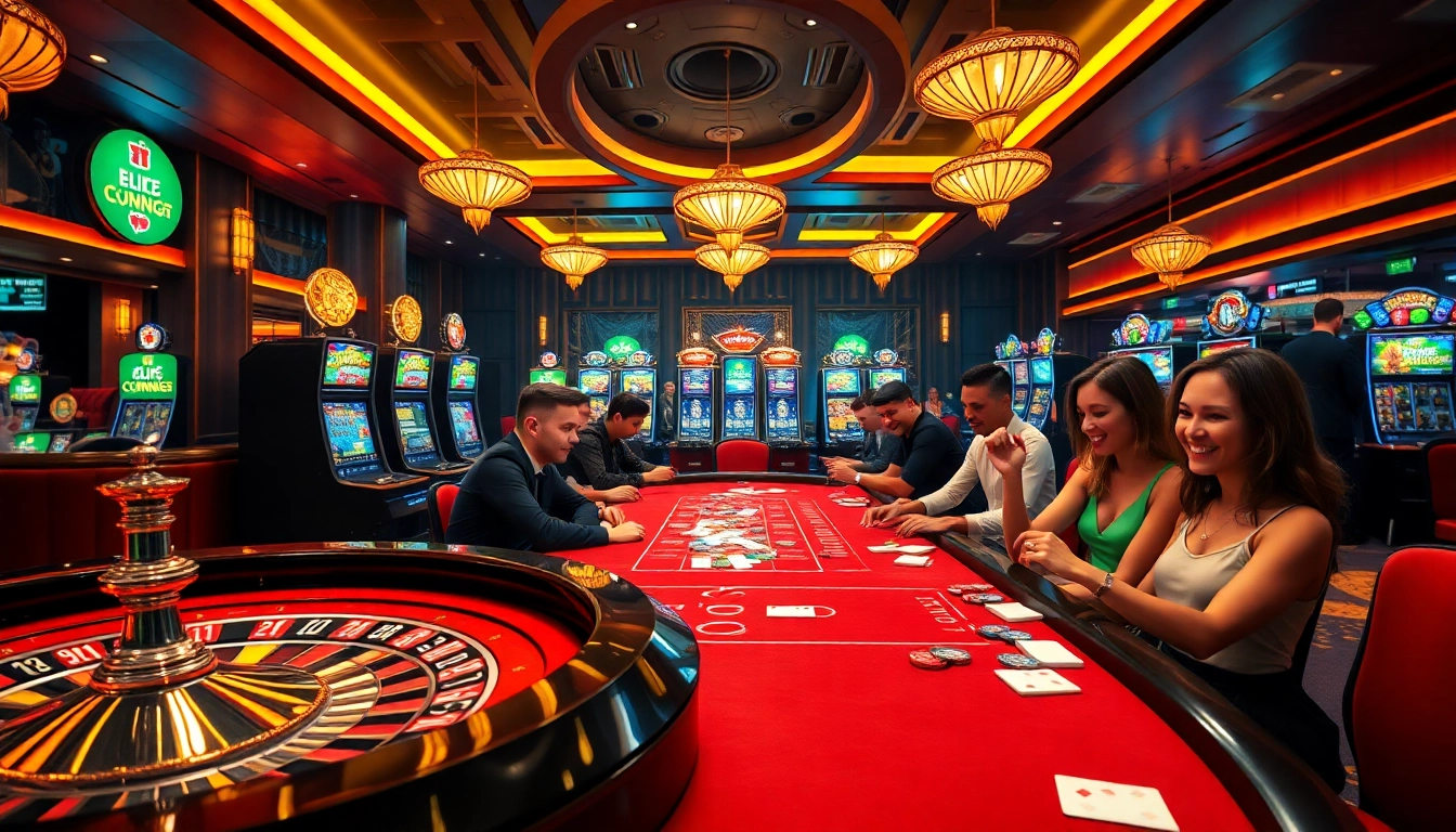 Man88 casino players enjoying intense competition at a vibrant roulette table.